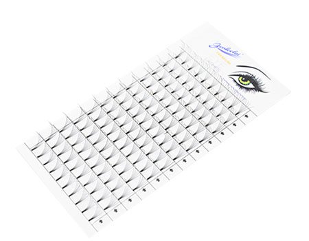 Pestañas de abanico prefabricadas