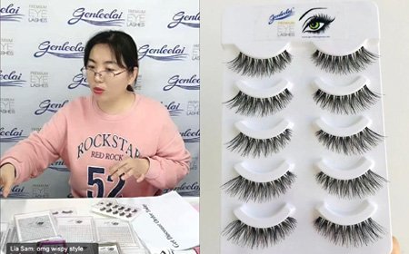 Pestañas de estilo tenue de banda transparente hechas a mano de venta popular superiorPestañas de estilo tenue de banda transparente hechas a mano de venta popular superior